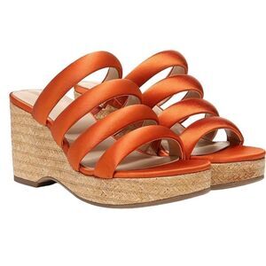 Sam Edelman Yuki Platform Wedge Sandal- Cali Orange